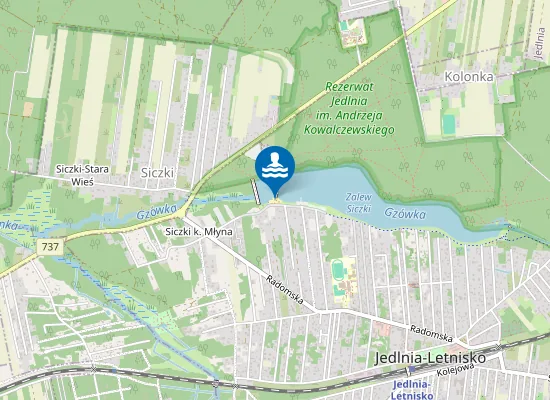 Map of Kąpielisko Siczki