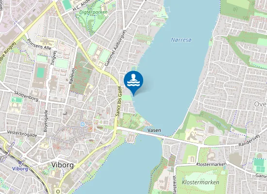 Map of Viborg Nørresø, Sct. Ibsgade / Pilehaven