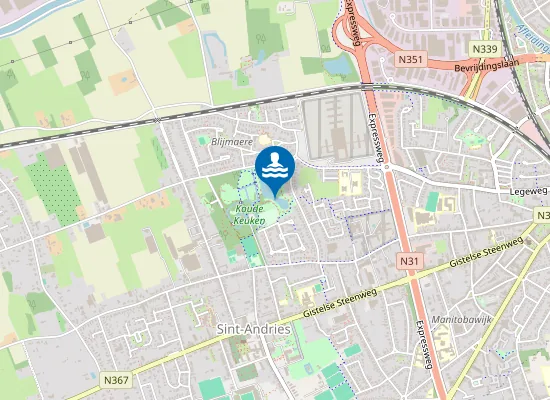 Map of Brugge Koude Keuken