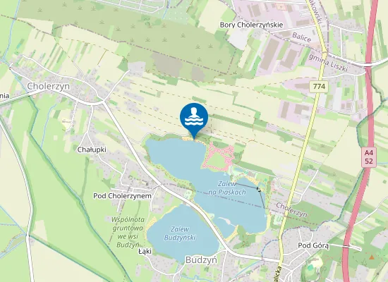 Map of Kryspinów Plaża Naturystyczna