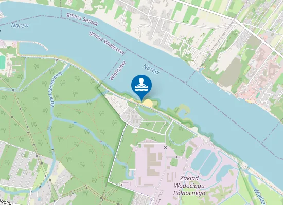 Map of Plaża Wieliszew