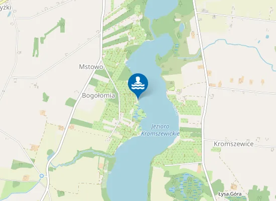 Map of Dzika Plaża nad Jeziorem Kromszewickim