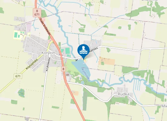 Map of Plaża Miejska Korycin