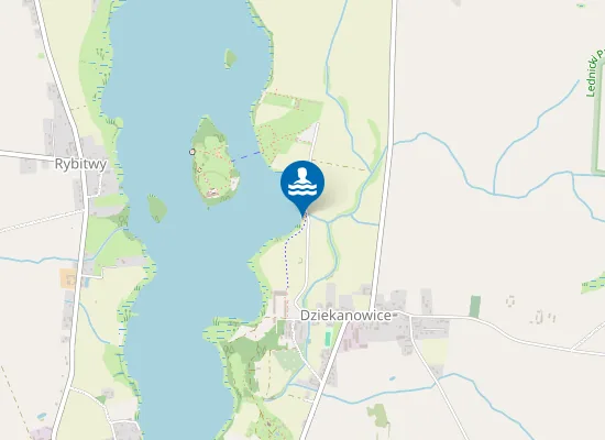 Map of Kąpielisko Niestrzeżone Dziekanowice