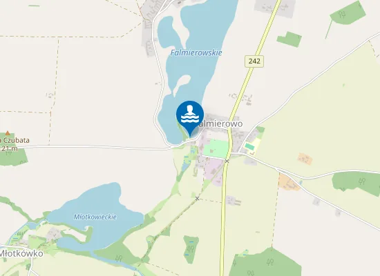 Map of Plaża w Falmierowie