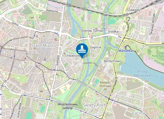 Map of Plaża miejska Chwaliszewo