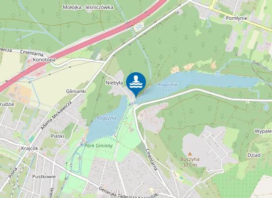 Map of Plaża Rogoźnik II