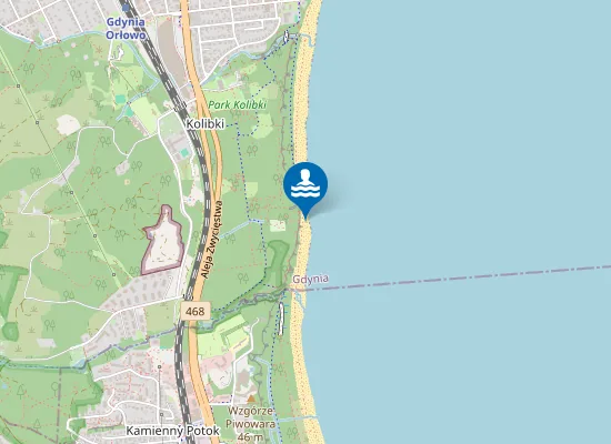 Map of Plaża dla psów