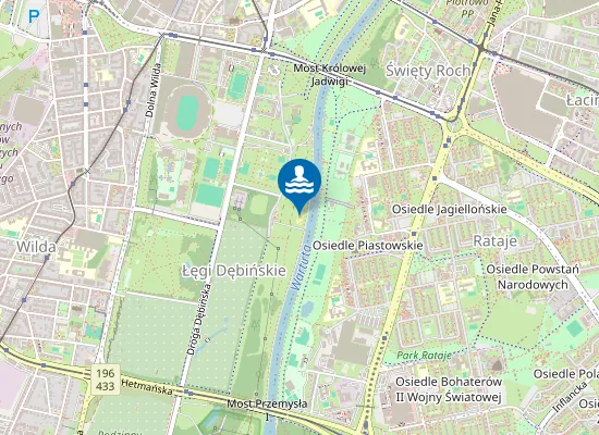 Map of Plaża Miejska Wilda
