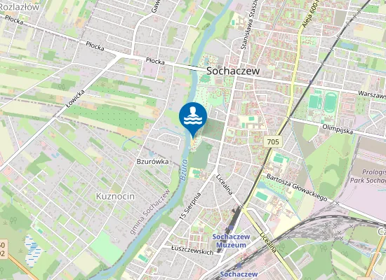 Map of Plaża miejska