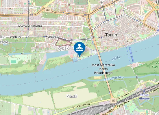 Map of Plaża Miejska - Błonia Nadwiślańskie