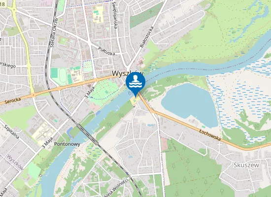 Map of Plaża miejska Wyszków