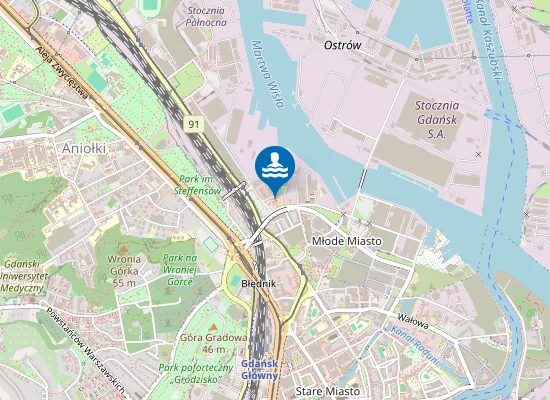 Map of 100cznia Plaża