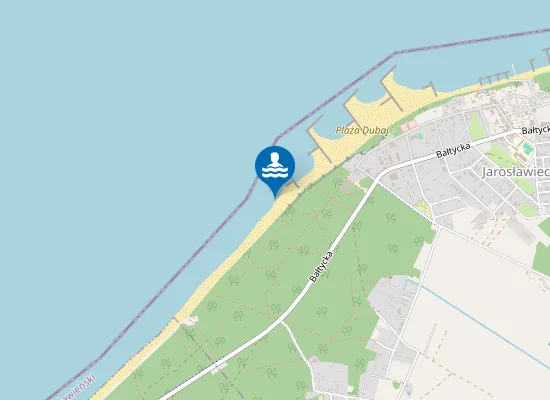 Map of Jarosławiec Zachód „Plaża Mikołajek”