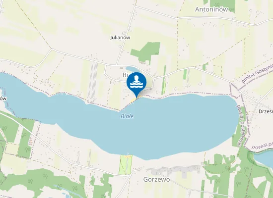 Map of Plaża Jezioro Białe