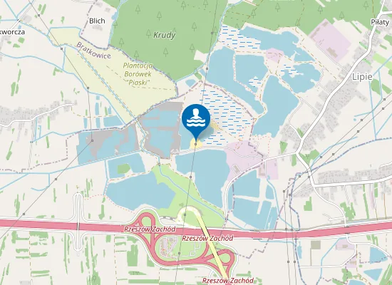 Map of Lipie Plaża Naturystyczna