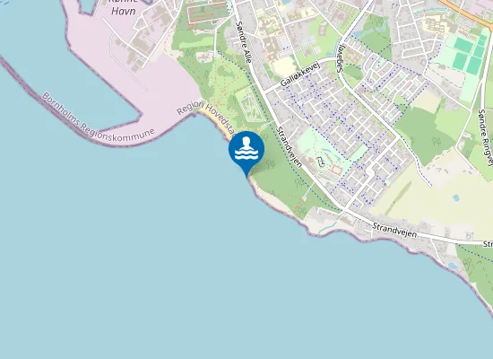 Map of RØNNE 500 M SYD