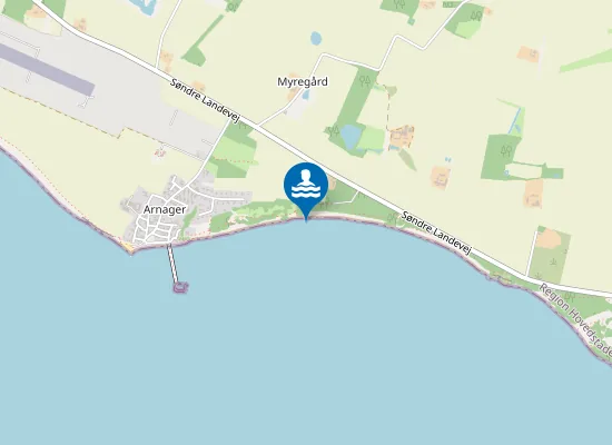 Map of Arnager Bugt