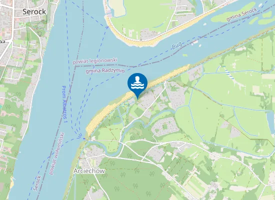 Map of Plaża Arciechów