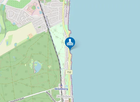 Map of ØRESUND, SKODSBORG STRAND