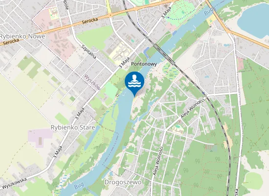 Map of Szika Plaża Rybienko Lesne