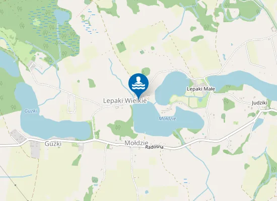 Map of Plaża gminna Lepaki Wielkie