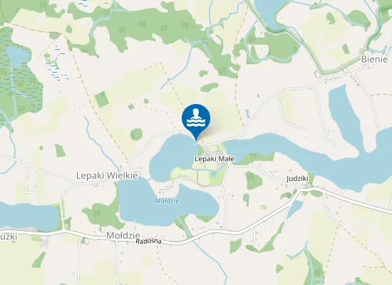 Map of Plaża gminna Lepaki Małe