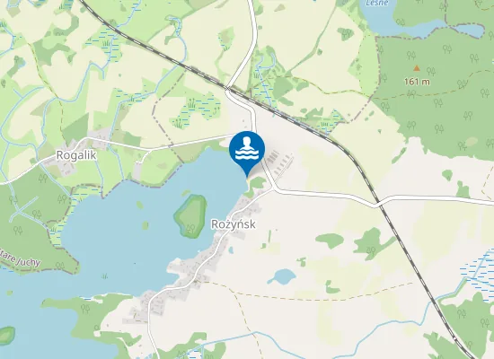 Map of Plaża Wiejska Rożyńsk