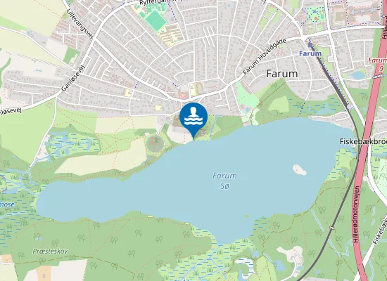 Map of FARUM SØ, DOKTORENS BUGT