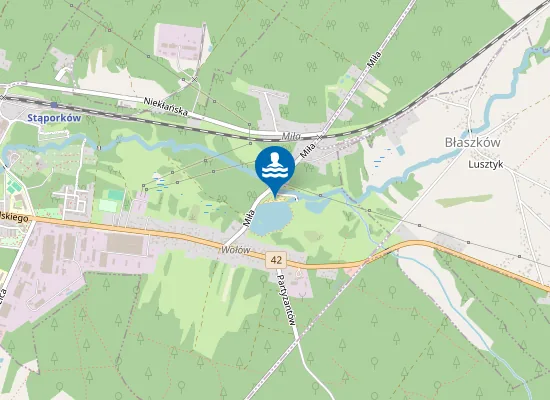 Map of Plaża na Miłej