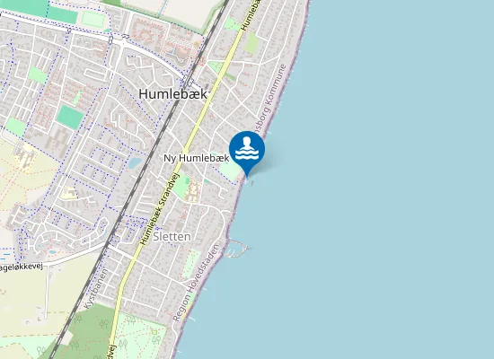 Map of BJERRE STRAND