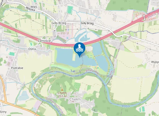 Map of Ośrodek Wypoczynkowy Kłaj Dolina Raby