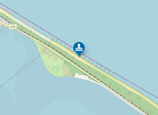 Map of Plaża nudystów w Chałupach