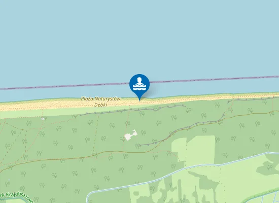 Map of Plaża Naturystów Dębki