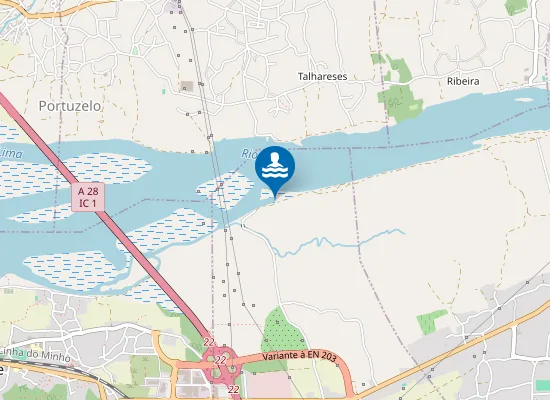 Map of Praia Fluvial São Simão