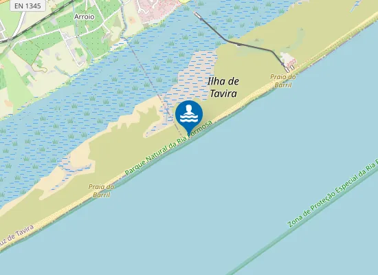 Map of Praia Naturista do Barril