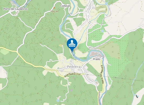 Map of Praia Fluvial do Caldeirão