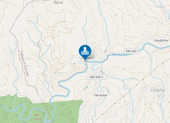 Map of Praia Fluvial Cabreira