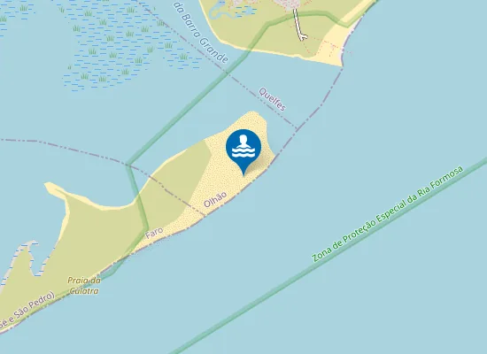Map of Praia da Culatra