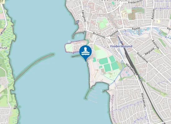 Map of KALVØEN VED ROKLUBBEN, FREDERIKSSUND