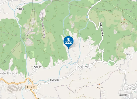 Map of Praia Fluvial de Oliveira