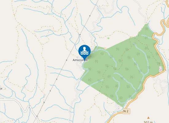 Map of Praia Fluvial Natural de Amiosinho