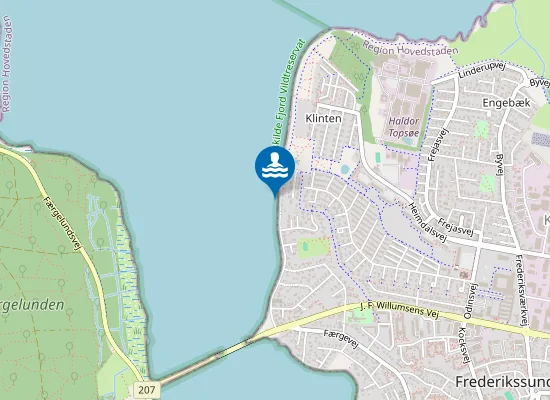 Map of KLINTEN, FREDERIKSSUND