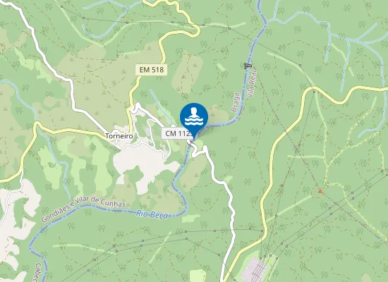Map of Praia Fluvial do Rio Beça