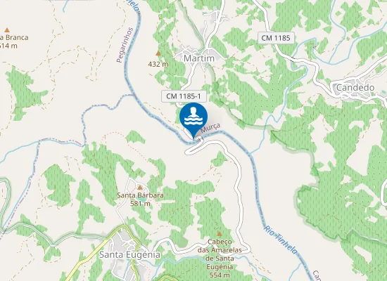 Map of Praia Fluvial de Martim