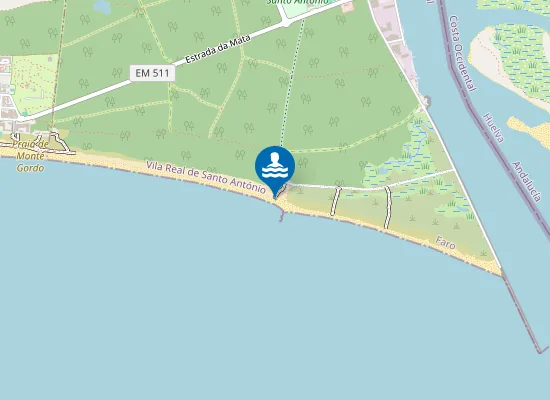 Map of Caramelo Beach