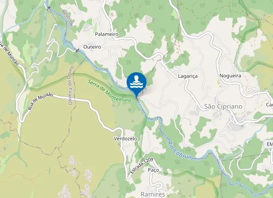 Map of Praia Fluvial da Lagariça