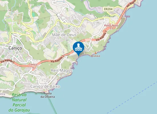 Map of Praia da Atalaia