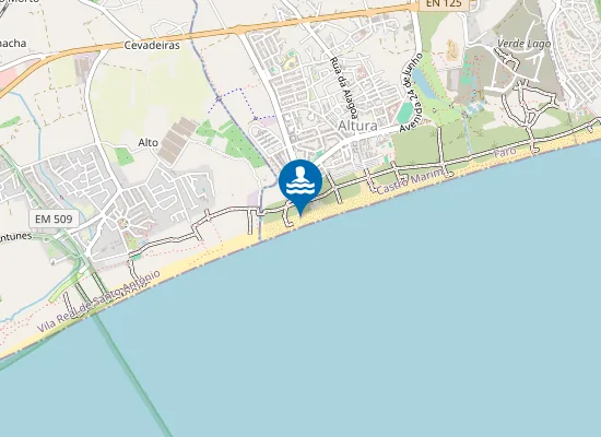 Map of Praia das Primas