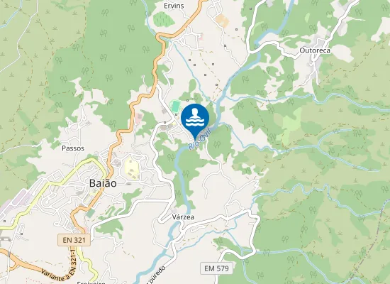 Map of Praia Fluvial da Fraga do Rio